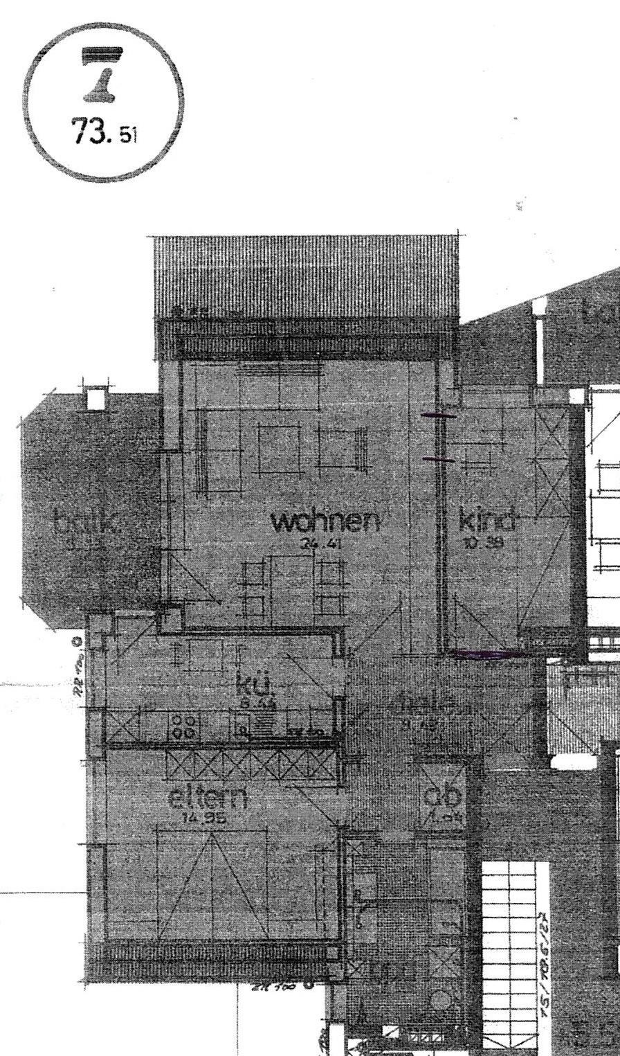 Grundriss Dachgeschosswohnung Lingen